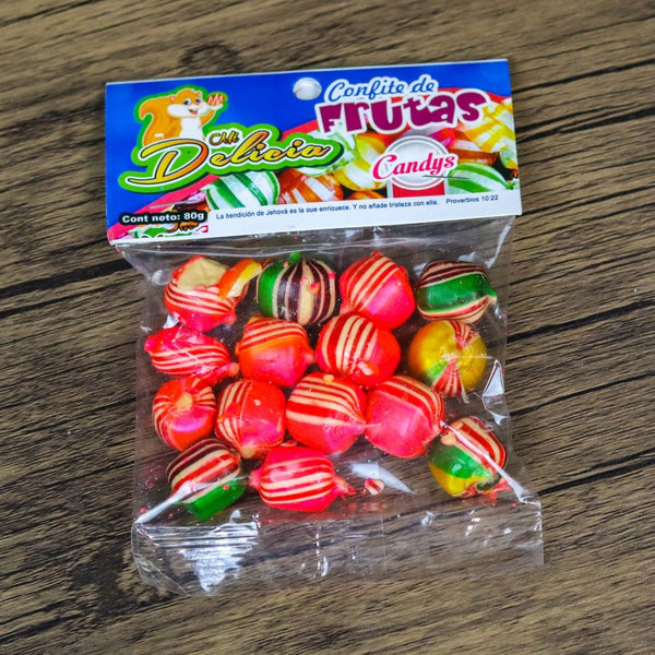 Confite de frutas. 80g. Mi Delicia