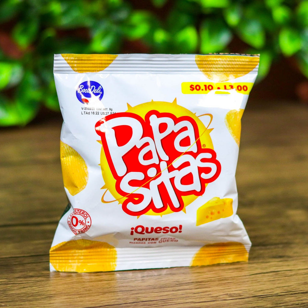 Papasitas queso pequeñas. (6 unidades). 9g. Bocadeli