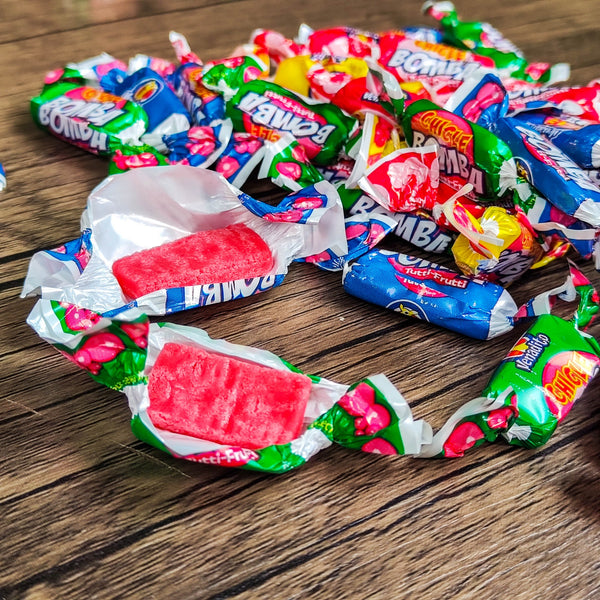 Chicle bomba Tutti-Frutti. Paquete. 144g. Confites venadito