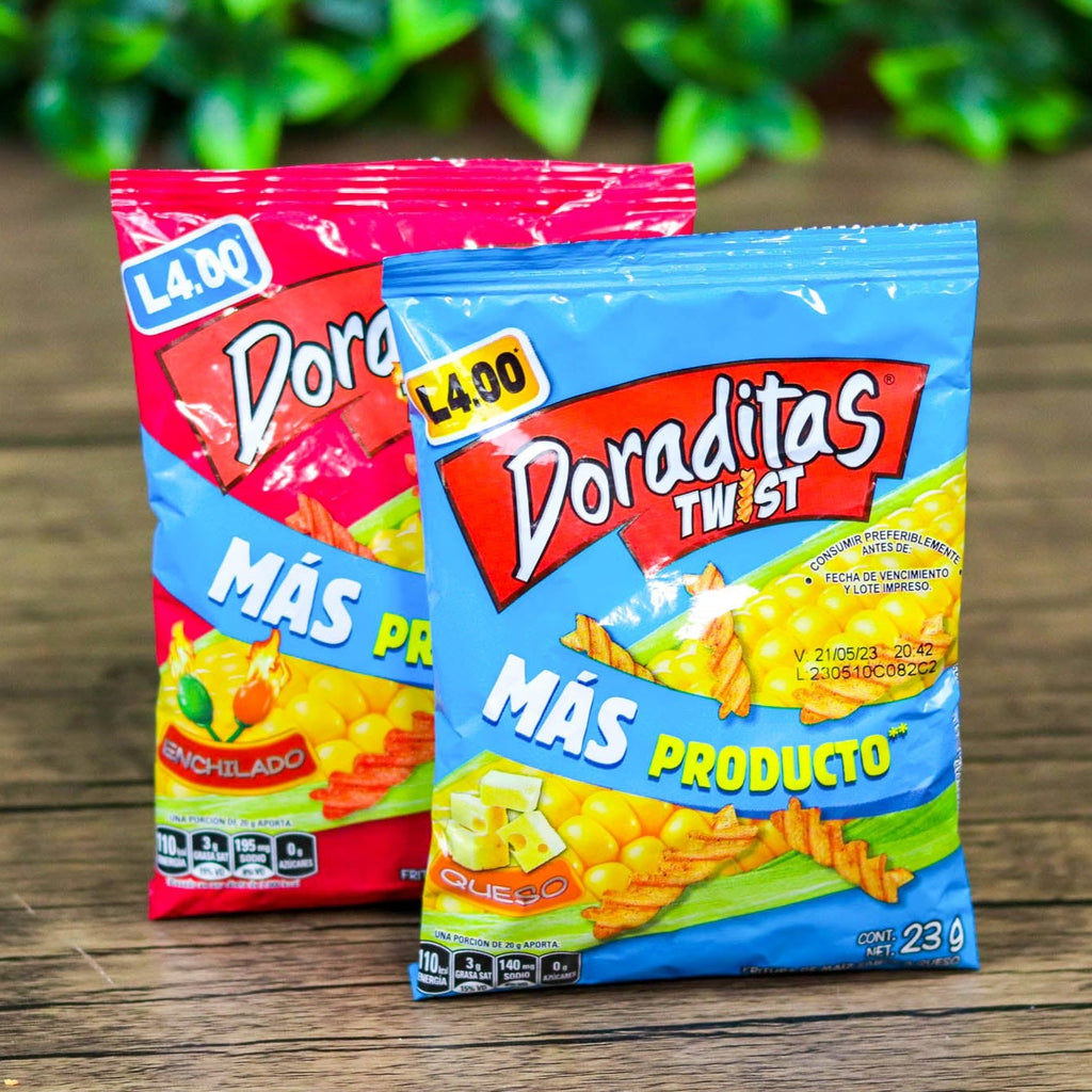 Doraditas Twist. (6 unidades). Churros pequeños. 23g. Frito-Lay