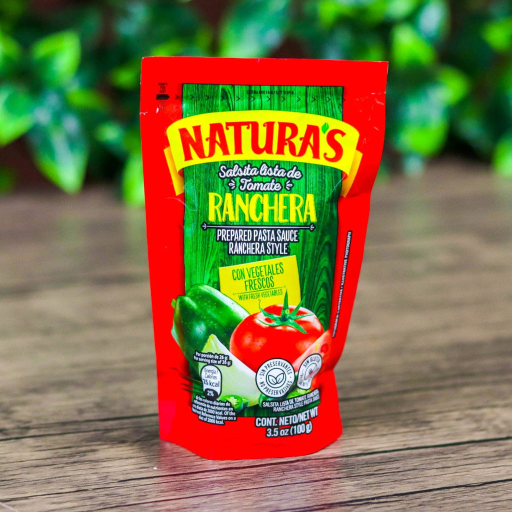 Salsa lista de tomate ranchera Naturas. 100g