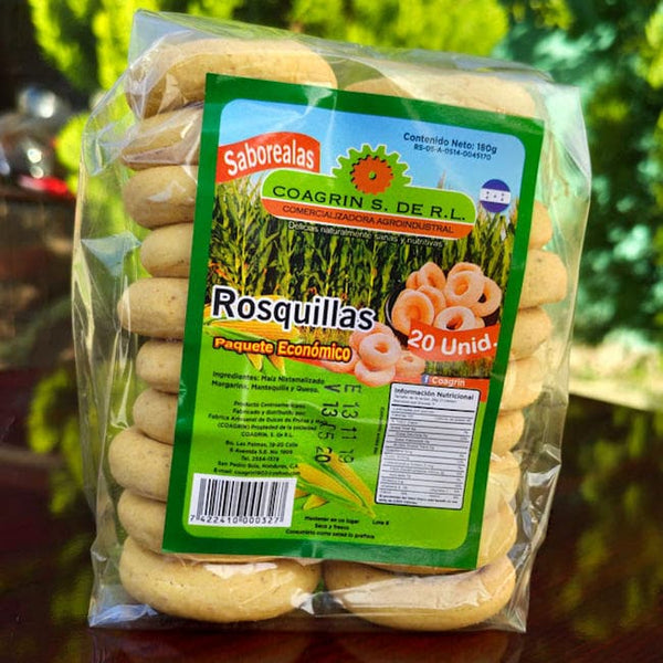 Rosquillas, tamaño normal. 20 unidades. 180g. Coagrin