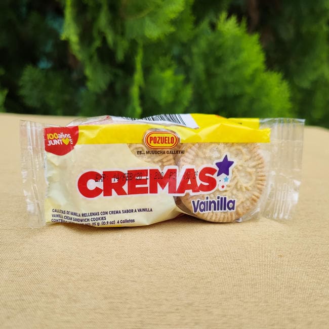 Galletas cremas de Vainilla. 25g