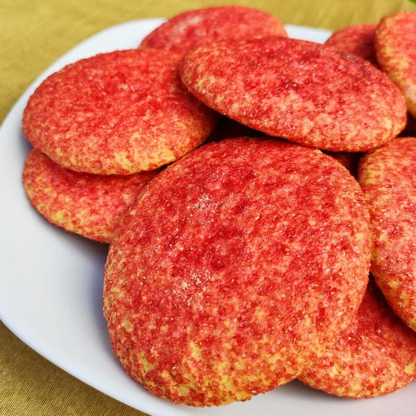 Galleta Polvoron roja redonda. 15 unidades. 375g. Breadco