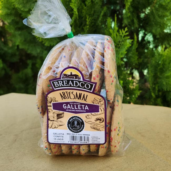 Galleta con confite. 15 unidades. 375g. Breadco