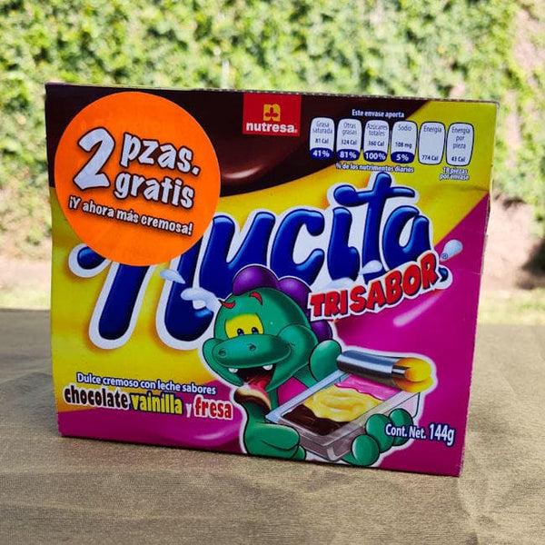 Nucita Tri-sabor. Paquete con 18 unidades. 144g