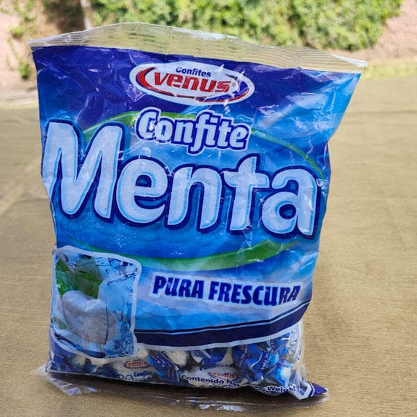 Confites menta de Venus. Paquete. 150g