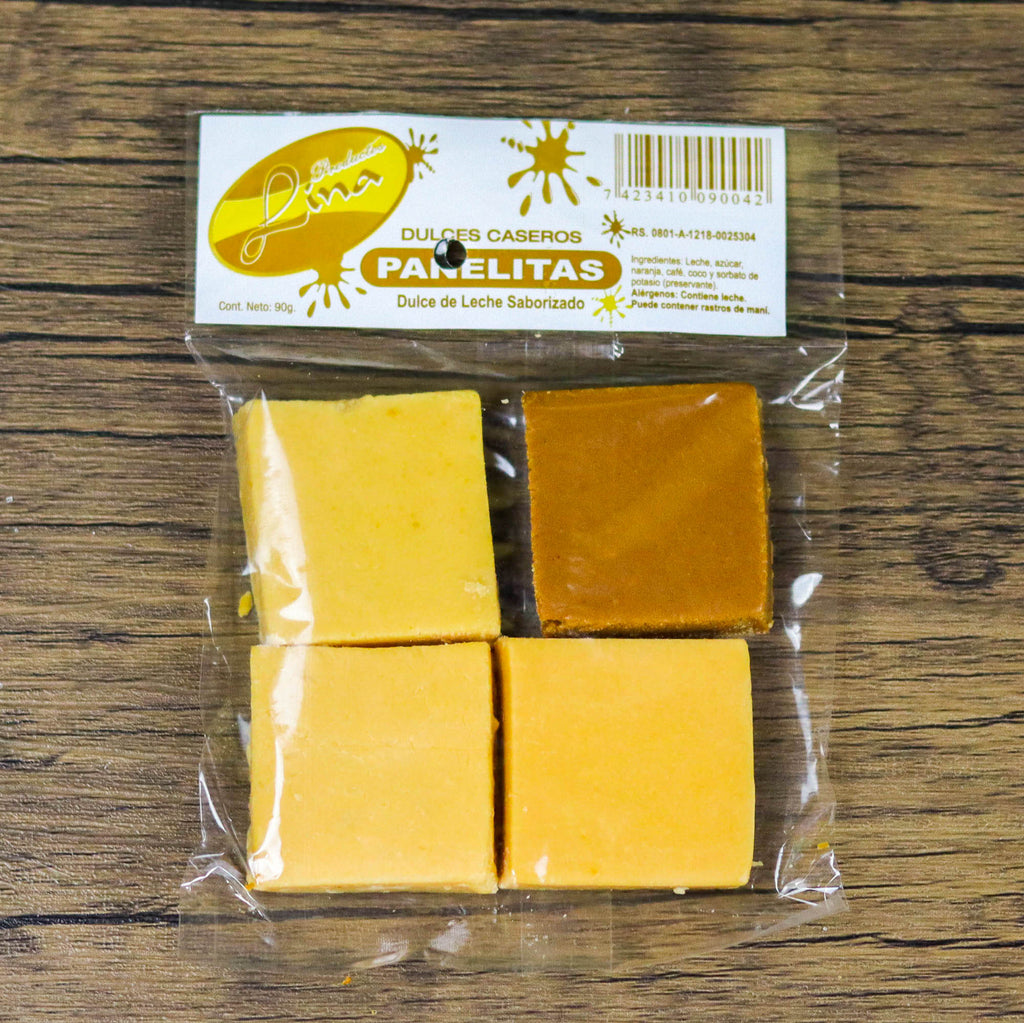 Dulce de leche (panelitas). 90g. Productos Lina