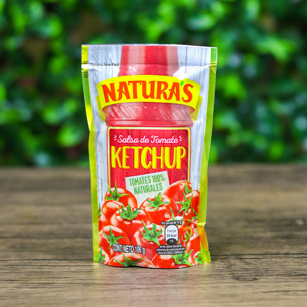 Salsa de tomate Naturas (Ketchup). tamaño pequeño. 106g