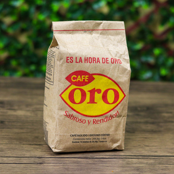 Cafe Oro. Paquete grande con 14 bolsitas. 396g. Cafe Oro